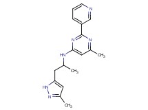 6-methyl-N-[1-methyl-2-(3-methyl-1H-pyrazol-5-yl)ethyl]-2-pyridin-3-ylpyrimidin-4-amine