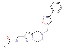 N-({5-[(3-phenylisoxazol-5-yl)methyl]-4,5,6,7-tetrahydropyrazolo[1,5-a]pyrazin-2-yl}methyl)acetamide
