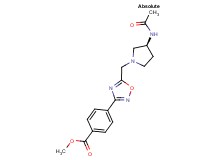methyl 4-(5-{[(3S)-3-(acetylamino)-1-pyrrolidinyl]methyl}-1,2,4-oxadiazol-3-yl)benzoate
