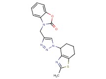 3-{[1-(2-methyl-4,5,6,7-tetrahydro-1,3-benzothiazol-4-yl)-1H-1,2,3-triazol-4-yl]methyl}-1,3-benzoxazol-2(3H)-one