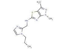 1,3-dimethyl-N-[(1-propyl-1H-imidazol-2-yl)methyl]-1H-pyrazolo[3,4-d][1,3]thiazol-5-amine