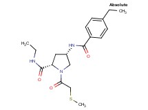 (4S)-N-ethyl-4-[(4-ethylbenzoyl)amino]-1-[(methylthio)acetyl]-L-prolinamide