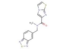 N-(2,1,3-benzothiadiazol-5-ylmethyl)-N-methylimidazo[2,1-b][1,3]thiazole-6-carboxamide