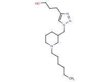 3-{1-[(1-hexylpiperidin-3-yl)methyl]-1H-1,2,3-triazol-4-yl}propan-1-ol