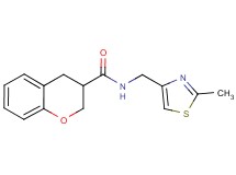 N-[(2-methyl-1,3-thiazol-4-yl)methyl]chromane-3-carboxamide
