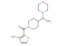 [2-({4-[1-(4-morpholinyl)ethyl]-1-piperidinyl}carbonyl)-3-thienyl]amine hydrochloride