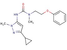 N'-(3-cyclopropyl-1-methyl-1H-pyrazol-5-yl)-N-methyl-N-(2-phenoxyethyl)urea