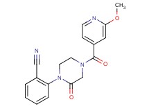2-[4-(2-methoxyisonicotinoyl)-2-oxo-1-piperazinyl]benzonitrile