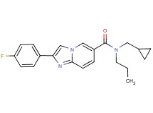 N-(cyclopropylmethyl)-2-(4-fluorophenyl)-N-propylimidazo[1,2-a]pyridine-6-carboxamide