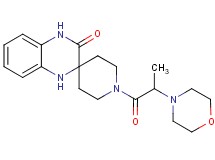 1-[2-(4-morpholinyl)propanoyl]-1',4'-dihydro-3'H-spiro[piperidine-4,2'-quinoxalin]-3'-one