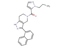 3-(1-naphthyl)-5-[(1-propyl-1H-pyrazol-5-yl)carbonyl]-4,5,6,7-tetrahydro-1H-pyrazolo[4,3-c]pyridine