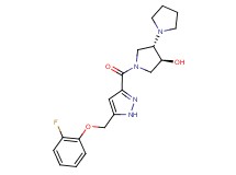 (3'S*,4'S*)-1'-({5-[(2-fluorophenoxy)methyl]-1H-pyrazol-3-yl}carbonyl)-1,3'-bipyrrolidin-4'-ol