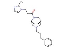 (1S*,5R*)-6-[3-(2-methyl-1H-imidazol-1-yl)propanoyl]-3-(3-phenylpropyl)-3,6-diazabicyclo[3.2.2]nonane