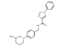 N-[4-(3-methylpiperidin-1-yl)benzyl]-1-phenyl-1H-1,2,3-triazole-4-carboxamide