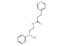 N-{2-[methyl(phenyl)amino]ethyl}-3-pyridin-4-ylpropanamide