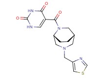 5-{[(1S*,5R*)-3-(1,3-thiazol-4-ylmethyl)-3,6-diazabicyclo[3.2.2]non-6-yl]carbonyl}-2,4(1H,3H)-pyrimidinedione