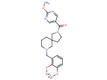 7-(2,3-dimethoxybenzyl)-2-[(2-methoxy-5-pyrimidinyl)carbonyl]-2,7-diazaspiro[4.5]decane