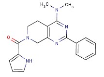 N,N-dimethyl-2-phenyl-7-(1H-pyrrol-2-ylcarbonyl)-5,6,7,8-tetrahydropyrido[3,4-d]pyrimidin-4-amine