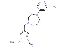 1-ethyl-4-{[4-(2-methyl-4-pyridinyl)-1,4-diazepan-1-yl]methyl}-1H-pyrrole-2-carbonitrile
