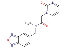 N-(2,1,3-benzoxadiazol-5-ylmethyl)-N-methyl-2-(2-oxopyrimidin-1(2H)-yl)acetamide