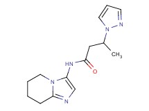 3-(1H-pyrazol-1-yl)-N-(5,6,7,8-tetrahydroimidazo[1,2-a]pyridin-3-yl)butanamide