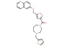 6-[(3-{[4-(2-thienylmethyl)-1,4-diazepan-1-yl]carbonyl}-5-isoxazolyl)methoxy]quinoline