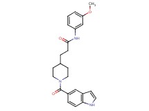 3-[1-(1H-indol-5-ylcarbonyl)-4-piperidinyl]-N-(3-methoxyphenyl)propanamide