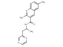 2,6-dimethyl-N-(1-methyl-2-pyrazin-2-ylethyl)quinoline-3-carboxamide