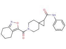 N-phenyl-6-(4,5,6,7-tetrahydro-2,1-benzisoxazol-3-ylcarbonyl)-6-azaspiro[2.5]octane-1-carboxamide
