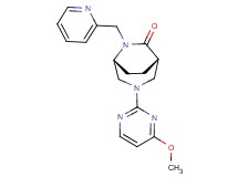 (1S*,5R*)-3-(4-methoxy-2-pyrimidinyl)-6-(2-pyridinylmethyl)-3,6-diazabicyclo[3.2.2]nonan-7-one