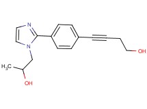 4-{4-[1-(2-hydroxypropyl)-1H-imidazol-2-yl]phenyl}but-3-yn-1-ol