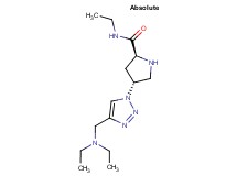 (4R)-4-{4-[(diethylamino)methyl]-1H-1,2,3-triazol-1-yl}-N-ethyl-L-prolinamide dihydrochloride