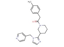 4-[(2-{1-[(4-methylphenyl)acetyl]piperidin-3-yl}-1H-imidazol-1-yl)methyl]pyridine