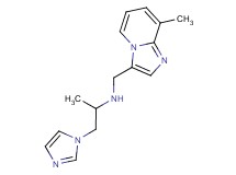1-(1H-imidazol-1-yl)-N-[(8-methylimidazo[1,2-a]pyridin-3-yl)methyl]propan-2-amine