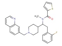 N-{2-(2-fluorophenyl)-1-[1-(7-quinolinylmethyl)-4-piperidinyl]ethyl}-N-methyl-2-thiophenecarboxamide