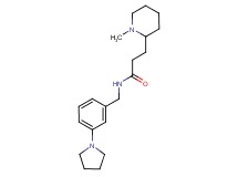 3-(1-methyl-2-piperidinyl)-N-[3-(1-pyrrolidinyl)benzyl]propanamide
