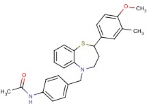 N-(4-{[2-(4-methoxy-3-methylphenyl)-3,4-dihydro-1,5-benzothiazepin-5(2H)-yl]methyl}phenyl)acetamide