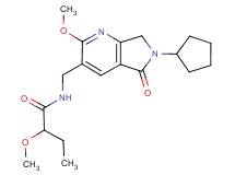 N-[(6-cyclopentyl-2-methoxy-5-oxo-6,7-dihydro-5H-pyrrolo[3,4-b]pyridin-3-yl)methyl]-2-methoxybutanamide