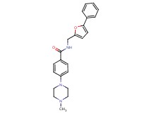 4-(4-methylpiperazin-1-yl)-N-[(5-phenyl-2-furyl)methyl]benzamide