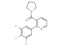 3-(pyrrolidin-1-ylcarbonyl)-2-(3,4,5-trifluorophenyl)pyridine