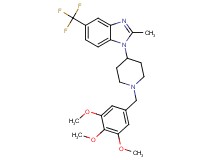 2-methyl-5-(trifluoromethyl)-1-[1-(3,4,5-trimethoxybenzyl)-4-piperidinyl]-1H-benzimidazole
