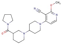 2-methoxy-4-[3-(pyrrolidin-1-ylcarbonyl)-1,4'-bipiperidin-1'-yl]nicotinonitrile