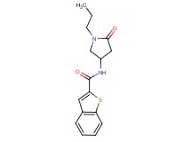 N-(5-oxo-1-propylpyrrolidin-3-yl)-1-benzothiophene-2-carboxamide