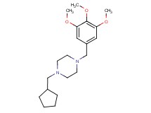 1-(cyclopentylmethyl)-4-(3,4,5-trimethoxybenzyl)piperazine trifluoroacetate