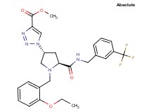 methyl 1-[(3R,5S)-1-(2-ethoxybenzyl)-5-({[3-(trifluoromethyl)benzyl]amino}carbonyl)-3-pyrrolidinyl]-1H-1,2,3-triazole-4-carboxylate