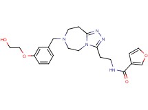 N-(2-{7-[3-(2-hydroxyethoxy)benzyl]-6,7,8,9-tetrahydro-5H-[1,2,4]triazolo[4,3-d][1,4]diazepin-3-yl}ethyl)-3-furamide