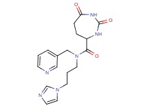 N-[3-(1H-imidazol-1-yl)propyl]-2,7-dioxo-N-(pyridin-3-ylmethyl)-1,3-diazepane-4-carboxamide