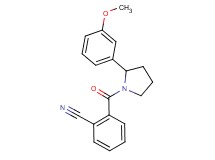 2-{[2-(3-methoxyphenyl)-1-pyrrolidinyl]carbonyl}benzonitrile