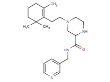 N-(3-pyridinylmethyl)-4-[2-(2,6,6-trimethyl-1-cyclohexen-1-yl)ethyl]-2-piperazinecarboxamide