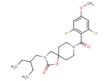 8-(2,6-difluoro-4-methoxybenzoyl)-3-(2-ethylbutyl)-1-oxa-3,8-diazaspiro[4.5]decan-2-one
